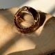 Handmade Stainless Steel 18K Gold Watch Ring
